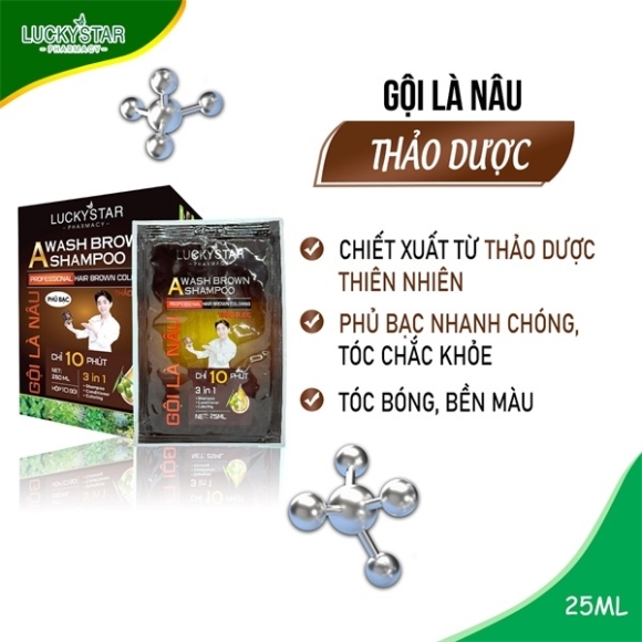 NHỘN LUCKYSTAR NÂU - ĐEN hộp 10gói