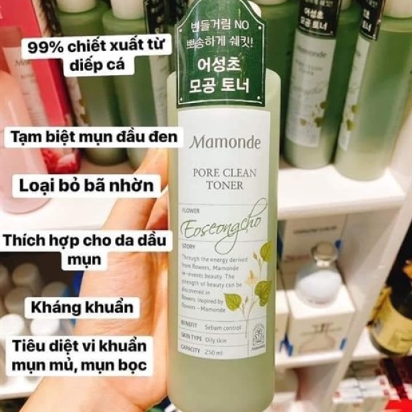 TONER MAMONDER DIẾP CÁ 250ML