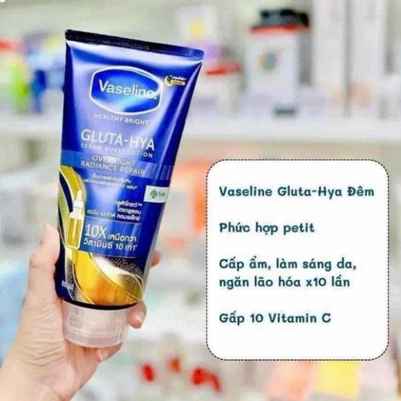 DƯỠNG THỂ VASELIN 10X BAN ĐÊM 300ML