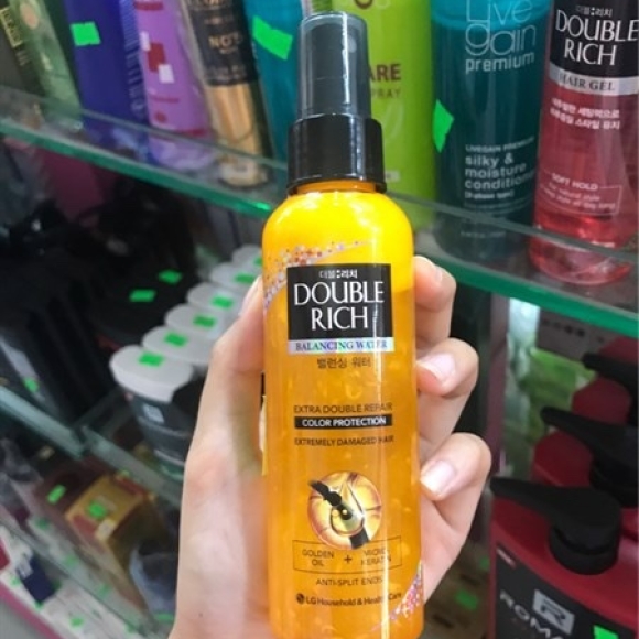 Doublerich vàng xịt dưỡng tóc nhỏ 120ml