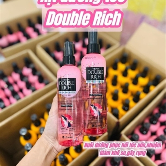 XỊT DƯỠNG TÓC DOUBLE RICH HỒNG NHỎ 120ML