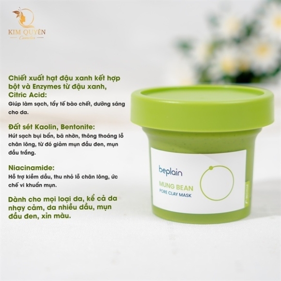 NẠ ĐẤT SÉT BEPLAIN 120ML