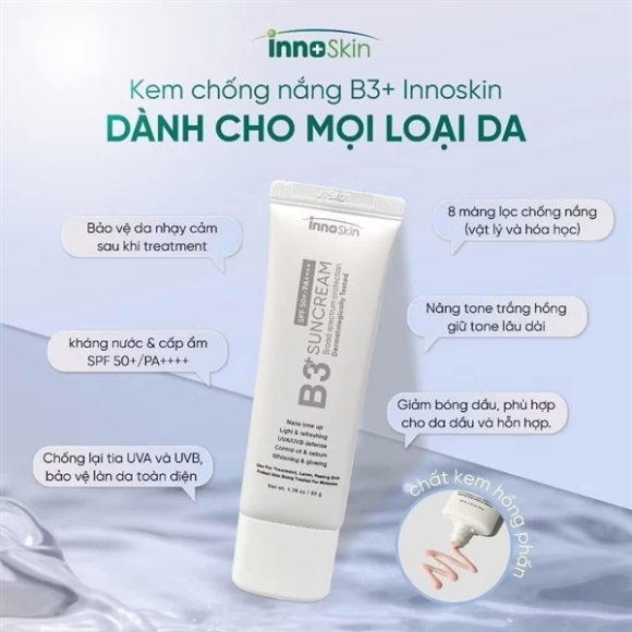 KEM CHỐNG NẮNG B3 INNOSKIN XÁM