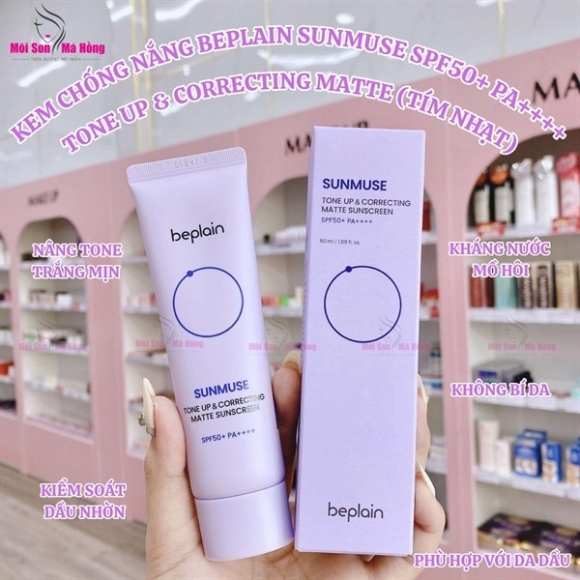 Kem chống nắng Beplain #Tím nhạt 50ml