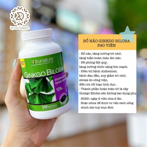 VIÊN UỐNG BỔ NÃO GINKGO MỸ 340VIÊN