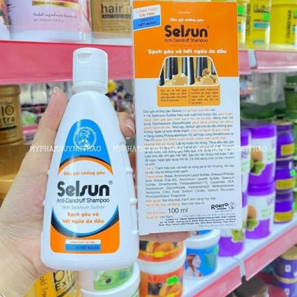 DẦU GỘI GÀU, NẤM DA ĐẦU SELSUN 100ML