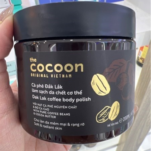 TẨY DA CHẾT BODY COCOON COFFEE BODY 200ML