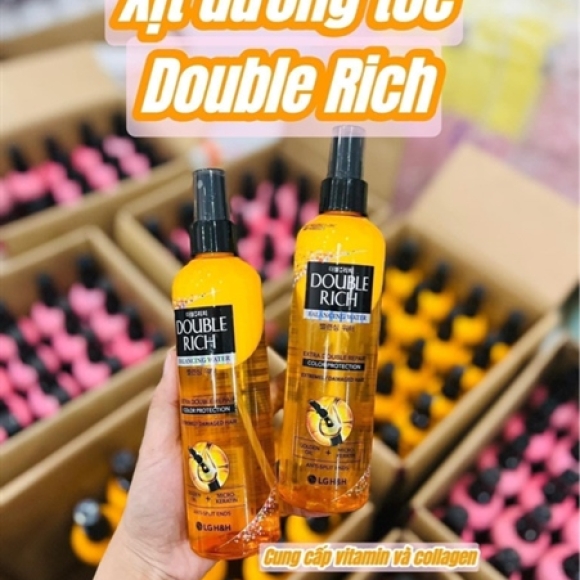 Xịt thơm dưỡng tóc Double Rich Vàng #250ml