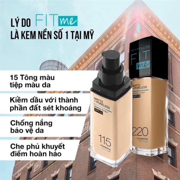 KEM NỀN MAYBELLINE FITME 120