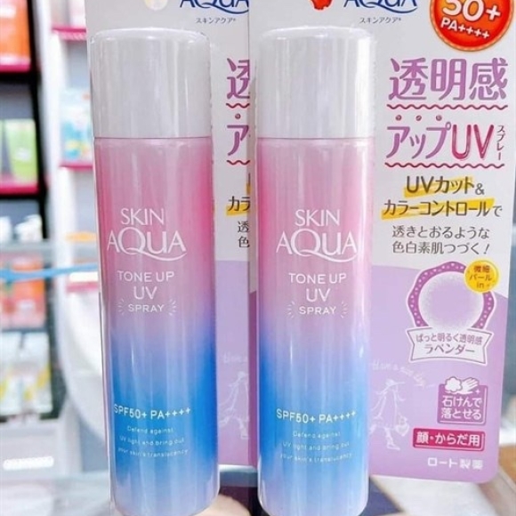 XỊT CHỐNG NẮNG SKINAQUA TÍM