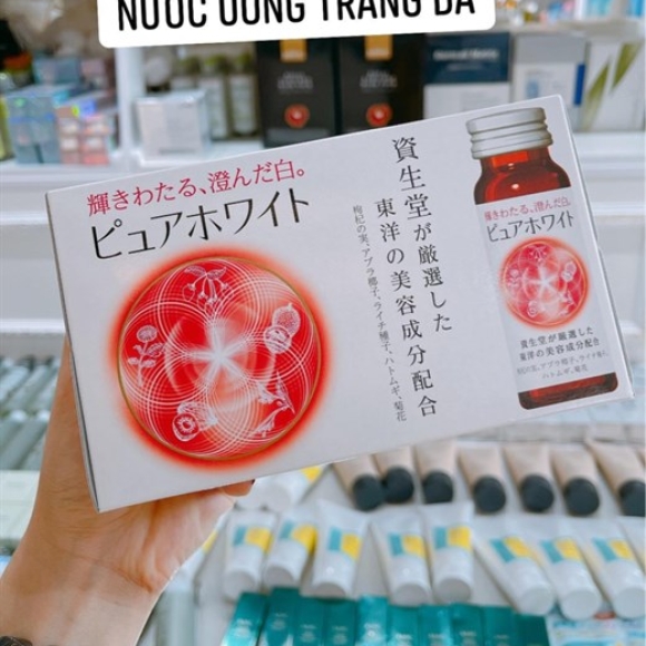 Nước uống trắng da Shiseido Pure White #10chai
