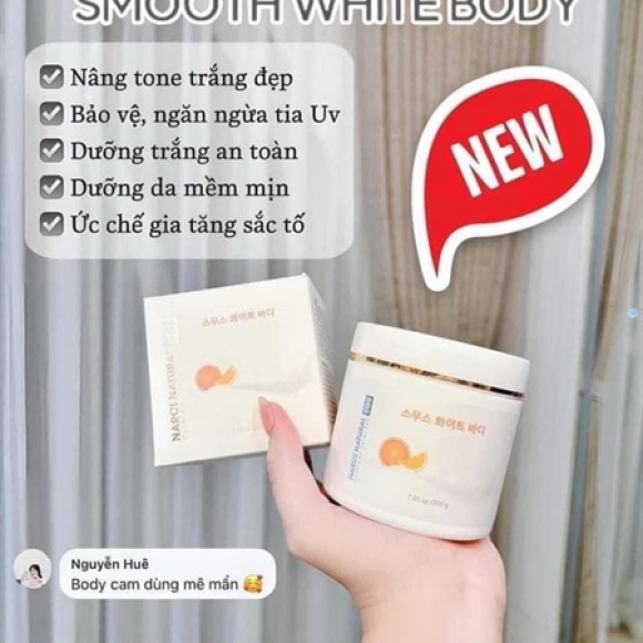 KEM BODY CAM SỮA NARCI 200G