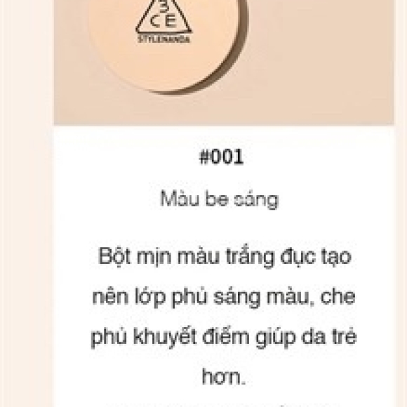 PHẤN PHỦ 3CE #001 BE SÁNG