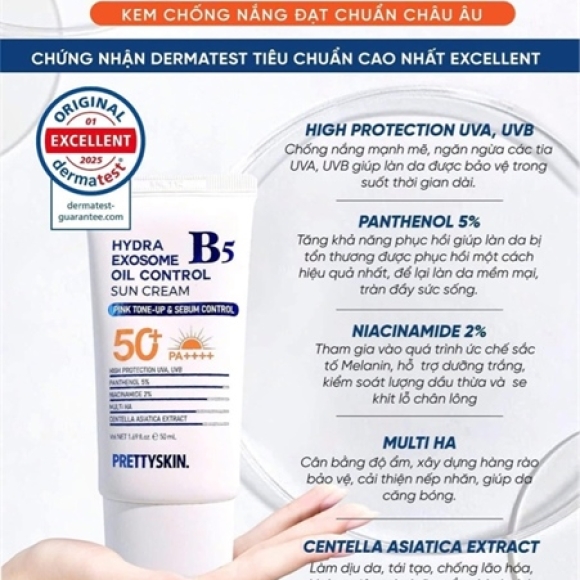 KCN B5 PRETTYSKIN DA DẦU (mẫu mới)