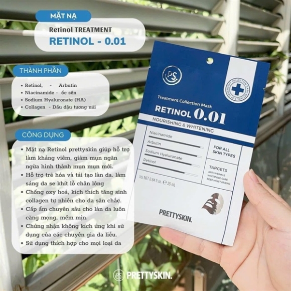 MẶT NẠ PRETTYSKIN RETINOL