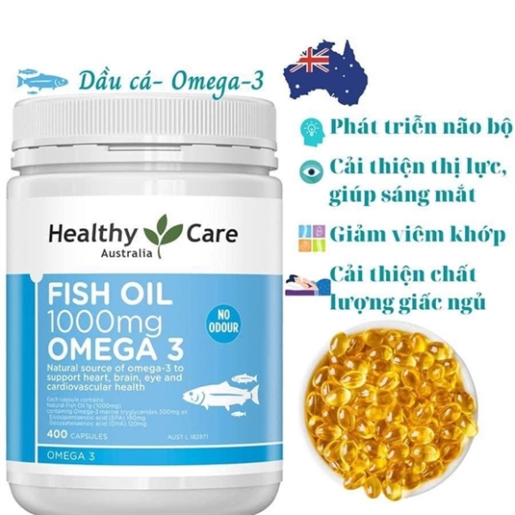 VIÊN DẦU CÁ OMEGA 3 ÚC 400 VIÊN