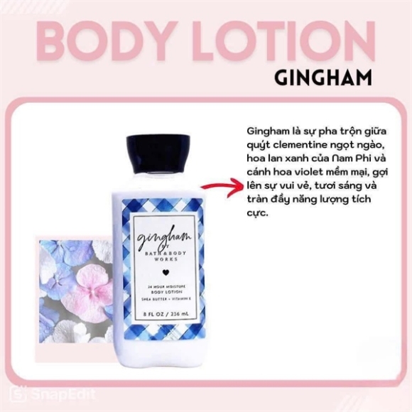 DƯỠNG THỂ BAT&BODYWORK GINGHAM XANH 236ML