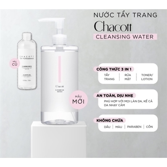 NƯỚC TẨY TRANG CHACOTT 500ML