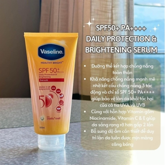 DƯỠNG THỂ CHỐNG NẮNG VASELINE 50X