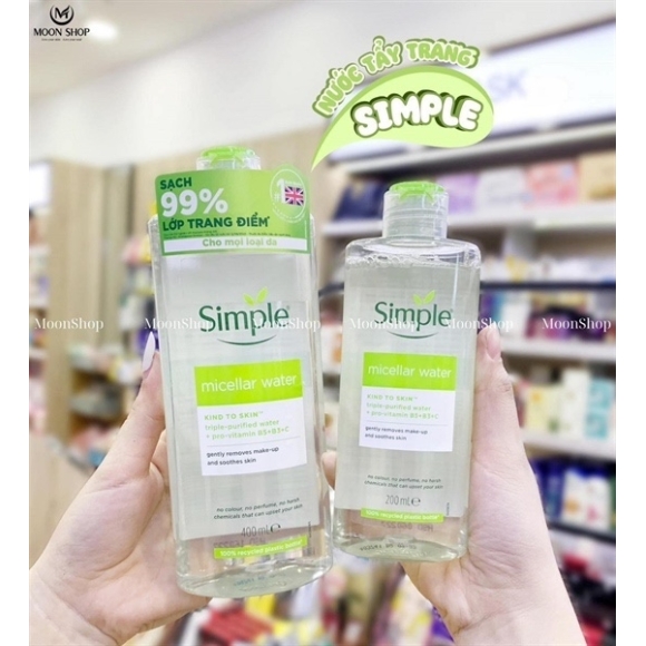 TẨY TRANG SIMPLE 400ML