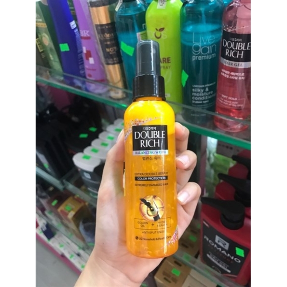 Doublerich vàng xịt dưỡng tóc nhỏ 120ml