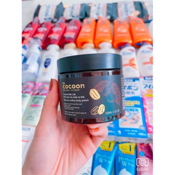 TẨY DA CHẾT BODY COCOON COFFEE BODY 200ML