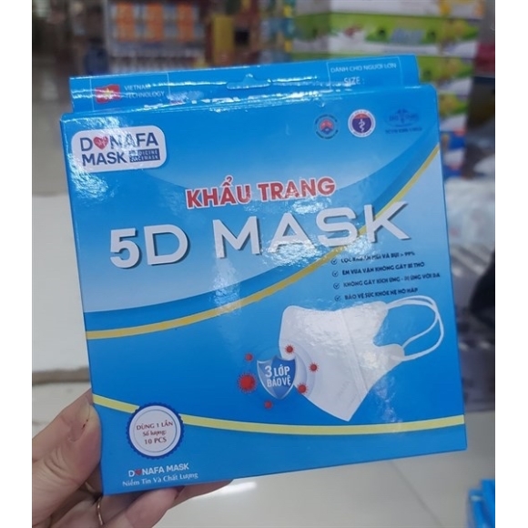 KHẨU TRANG 5D MASK 3 LỚP