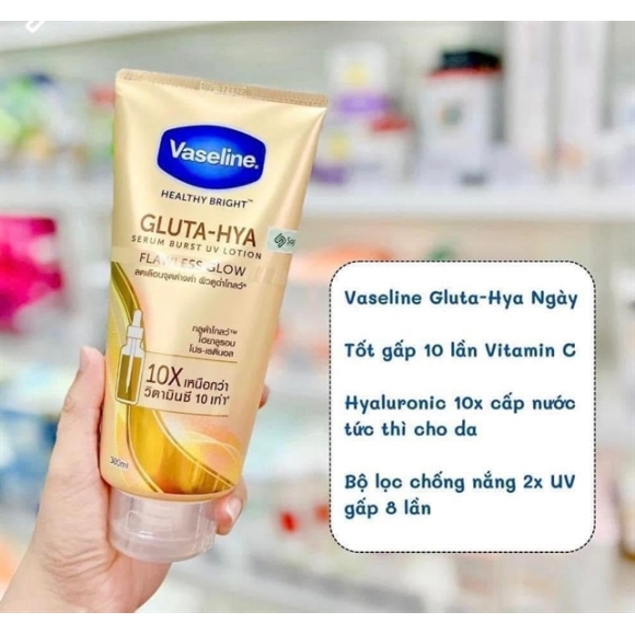 DƯỠNG THỂ VASELINE 10X VÀNG 300Ml