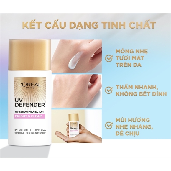 KEM CHỐNG NẮNG LOREAL HỒNG 50ML