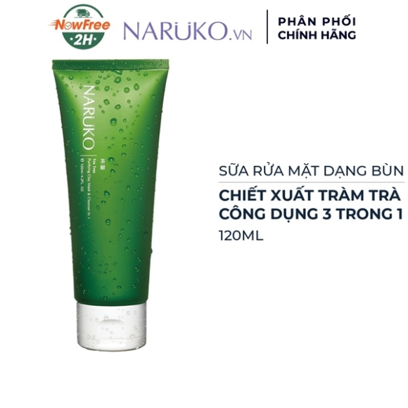 SỮA RỬA MẶT NARUKO TRÀM TRÀ 120Ml (VAT)