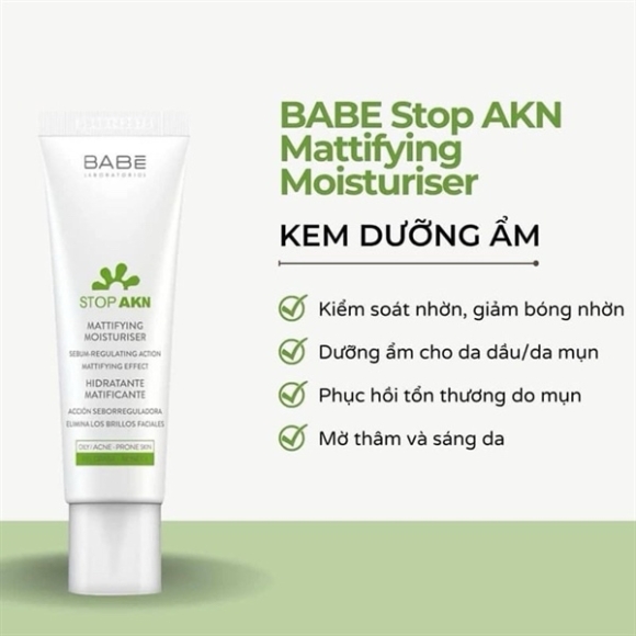 KEM DƯỠNG ẨM DA DẦU BABE 50ML