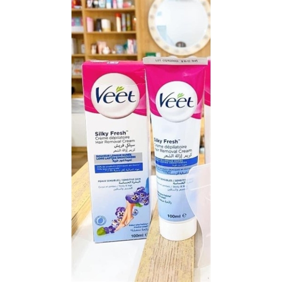 KEM TẨY LÔNG VEET PHÁP - XANH NHẠY CẢM 100ML