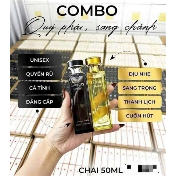 NƯỚC HOA LUXURY DUBAI VÀNG 50ML