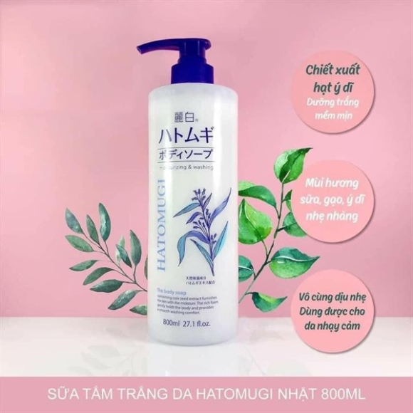 SỮA TẮM HATOMUGI NHẬT 800ML