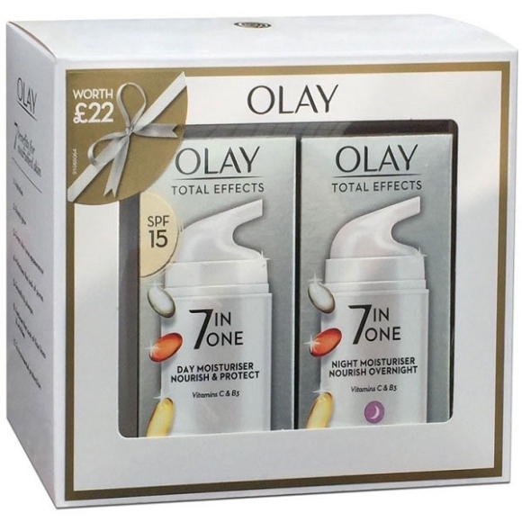 Set Kem Dưỡng Trắng Da Ngày Đêm Olay 7in1 bản Uk 37ml