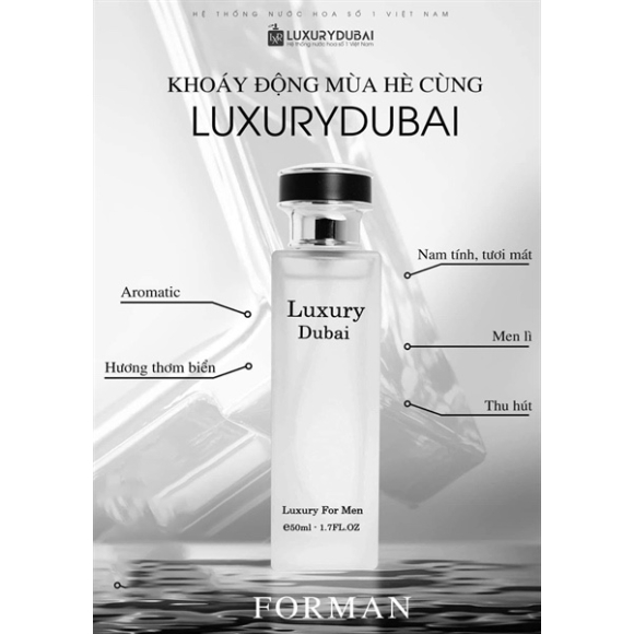 NƯỚC HOA LUXURY DUBAI TRẮNG 50ML