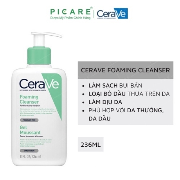 SỮA RỬA MẶT CERAVE DA DẦU 236ML