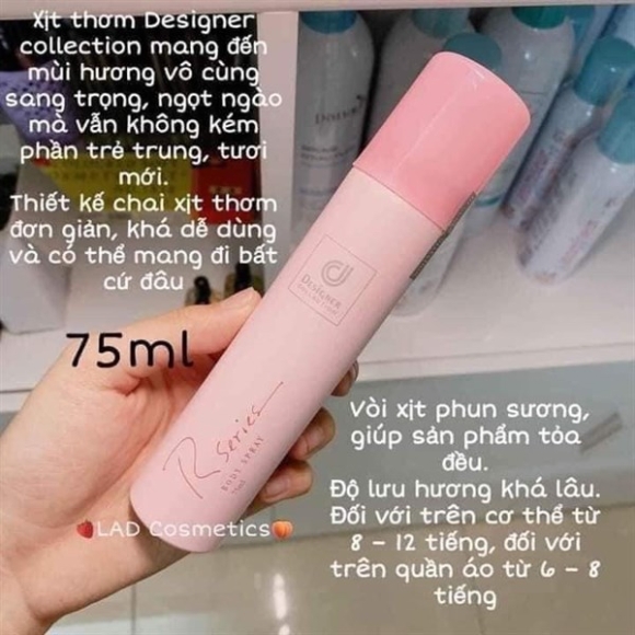 Xịt Thơm Body Rseries Hồng