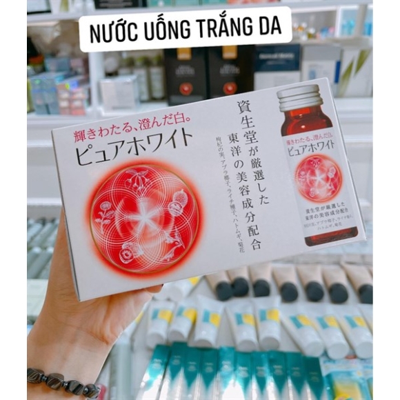 Nước uống trắng da Shiseido Pure White #10chai