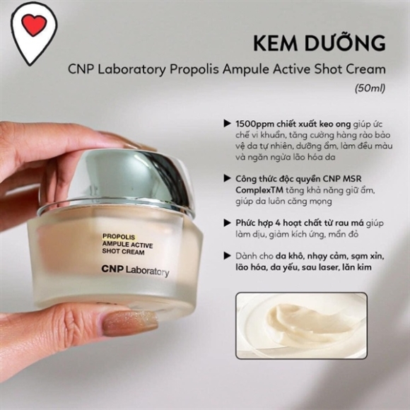 KEM DƯỠNG KEO ONG CNP HỦ 50ML