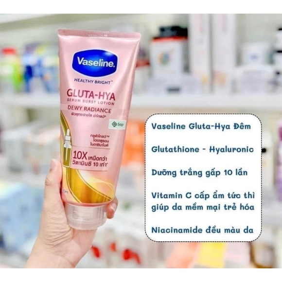 DƯỠNG THỂ VASELINE 10X HỒNG 300ML