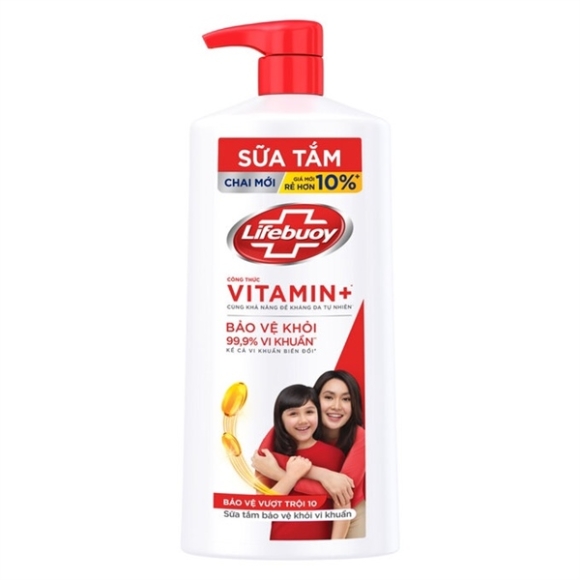 SỮA TẮM LIFEBUOY 800G ĐỎ