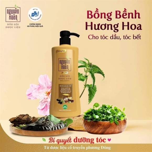 GỘI NGUYÊN XUÂN VÀNG - TÓC DẦU 450ML